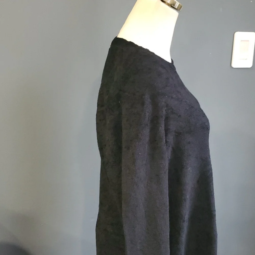 J. Jill Black Crewneck Sweater Relaxed Fit - Picture 5 of 10